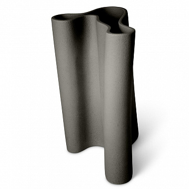 картинка Ваза Waves, 31 см, темно-серая от магазина Одежда+