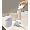 Изображение товара Органайзер для раковины с дозатором для мыла SinkBase, бело-голубой