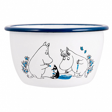 картинка Moomin Пиала эмалированная Черника, 600 мл от магазина Одежда+