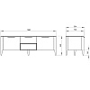 Изображение товара Тумба под ТВ Type, 51х158х55 см, молочная