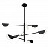 Светильник подвесной Technical, Mollis, 8 ламп, 125х125 см, черный