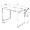 Изображение товара Стол письменный Inna, 110х60х75 см, серый