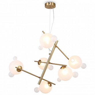 Светильник подвесной Modern, Flaty, 6 ламп, 47х49х50 см, латунь