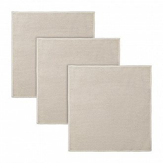 картинка Набор салфеток из микрофибры Cozy Clean, 30х30 см, бежевые, 3 шт. от магазина Одежда+