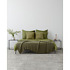 Изображение товара Комплект постельного белья из сатина оливкового цвета из коллекции Wild, 150х200 см