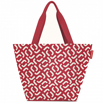 Сумка Shopper M signature red