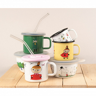 Изображение товара Кружка эмалированная Muurla Moomin Retro Малышка Мю, 250 мл, желтая