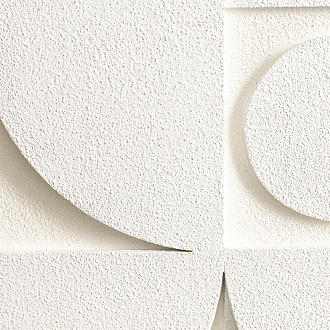 Изображение товара Панно декоративное с эффектом 3D Minimalism, 40х40 см, белый