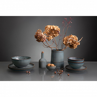 Изображение товара Набор из двух тарелок темно-серого цвета из коллекции Kitchen Spirit, 26 см