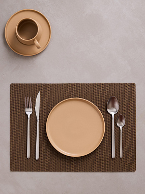 Салфетка сервировочная Ferny, 43х30 см, коричневая, анонс элемента
