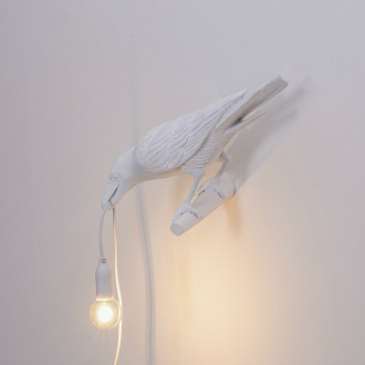 Изображение товара Светильник настенный Bird Lamp Looking Left, белый