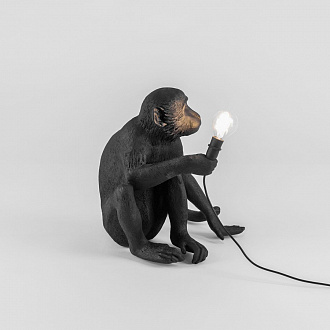 Изображение товара Светильник Monkey Lamp Sitting, черный