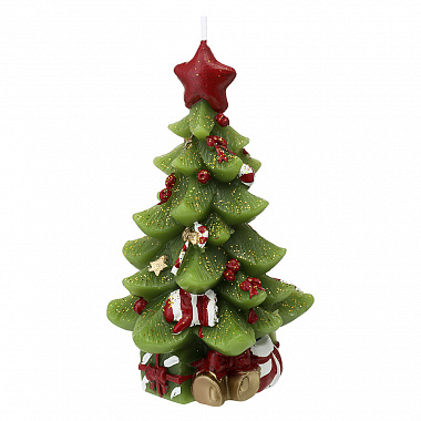 картинка Свеча декоративная Green Miracle из коллекции New Year Essential, 18 см от магазина Одежда+