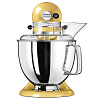 Изображение товара Миксер планетарный бытовой Artisan, 4,83 л, 4 насадки, 2 чаши, желтый