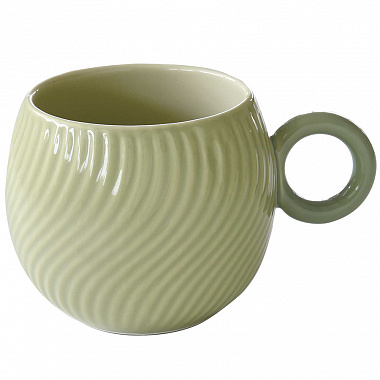 картинка Кружка Waves, 350 мл, зеленая от магазина Одежда+