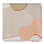 Скатерть из хлопка бежевого цвета с авторским принтом из коллекции Freak Fruit, 170х170 см