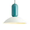 Изображение товара Светильник подвесной Modern, Lotus,  Ø30х230 см, бирюзовый/белый