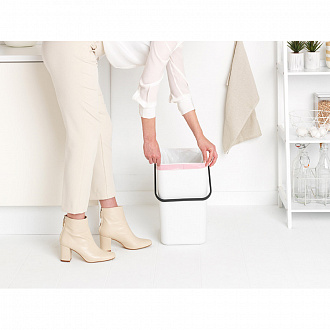 Изображение товара Бак для мусора Brabantia, Sort&Go, 25 л, белый