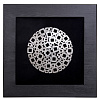 Изображение товара Панно на стену Металлические квадраты, черное/металлик