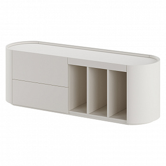 Тумба под ТВ Lagom, 136,6х41х46 см, дымчатый