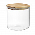 Банка для хранения квадратная Glass Acacia, 1,5 л