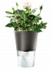 Изображение товара Горшок для растений с функцией самополива, Ø11 см, серый