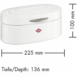 Изображение товара Контейнер для хранения Mini Elly, 22,5х13,6х10 см, матовый белый