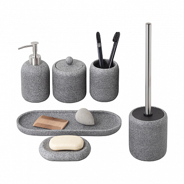 картинка Стакан для зубных щеток Loup, графитовый от магазина Одежда+