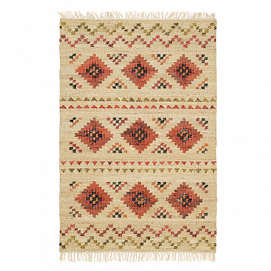 Ковер из джута и шерсти по мотивам башкирских орнаментов из коллекции Cultural Heritage, 120х180 см, анонс элемента