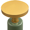Изображение товара Столик Glam с декором, Ø36х51 см, зеленый/золото
