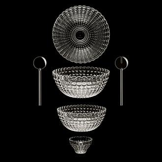Изображение товара Набор столовых приборов для салата Tiffany, прозрачные