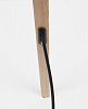 Изображение товара Лампа напольная Tripod Wood, черная с бежевыми ножками