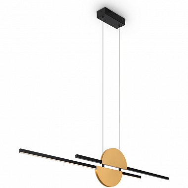 картинка Светильник подвесной Modern, Skyline, 1,8х110х204 см, черный/латунь от магазина Одежда+