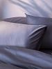 Изображение товара Комплект постельного белья из премиального сатина светло-серого цвета из коллекции Essential, 200х22