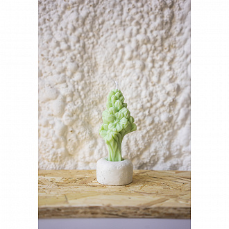 Изображение товара Свеча ароматическая Цветок, 11 см, салатовая