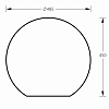 Изображение товара Светильник ландшафтный Sphere_G, Ø48,5х45 см, E27, 3000K, 12V