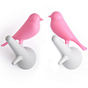 Изображение товара Набор из 2-х вешалок настенных Sparrow, белые/розовые