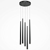 Изображение товара Светильник подвесной Modern, Cascade, 5 ламп, 3,5х110х219,3 см, черный