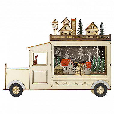 картинка Декор новогодний с подсветкой Festive truck из коллекции New Year Essential от магазина Одежда+