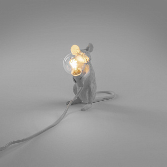 Изображение товара Светильник настольный Mouse Lamp Sitting, белый