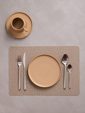 Салфетка сервировочная Chelsea, 43х30 см, серо-бежевая, анонс элемента