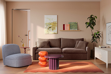 Кресло Ease, 76х91х75 см, голубое, анонс элемента