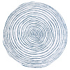 Изображение товара Тарелка обеденная Easy Life, Бриз, 26,5 см, синяя с белыми полосками