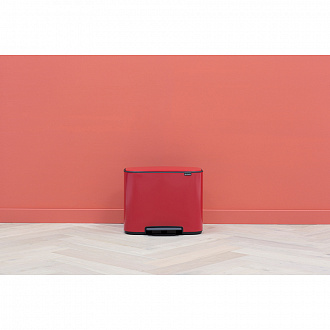 Изображение товара Бак для мусора Brabantia, Bo, 11+23 л, пламенно-красный