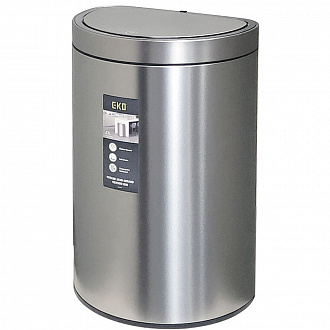 Изображение товара Ведро мусорное автоматическое Mirage Semi-Round, EK9331, 47 л, нержавеющая сталь