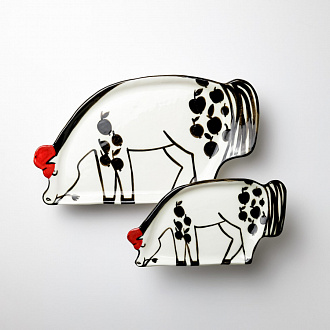 Тарелка Лошадь в яблоках, 28х16 см