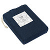 Изображение товара Простыня на резинке из хлопкового трикотажа темно-синего цвета из коллекции Essential, 160х200х30 см