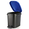 Изображение товара Бак мусорный с педалью Be-Util, 10 л, черный/синий