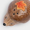 Изображение товара Емкость для соли или перца Еж с листом, Anna Lafarg,  Autumn forest, 5,5х8 см, коричневая