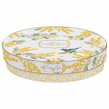 картинка Набор десертных тарелок Mimosa, 19 см, 4 шт. от магазина Одежда+